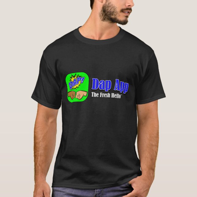Farbe DAP APP Tagline T-Shirt (Vorderseite)