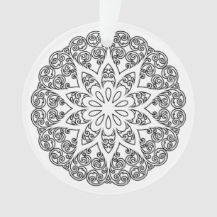Färbe Dein eigenes MANDALA - DIY Malbuch 1 Ornament