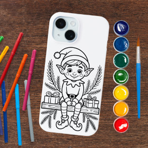 Färbe deinen eigenen Elf-Christmas-iPhone/iPad-Hül iPhone 15 Hülle
