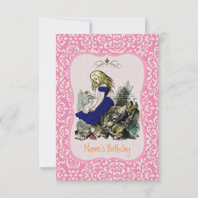 FARBE DER Alice im Wunderland - Einladungen/UAWG Einladung (Vorderseite)