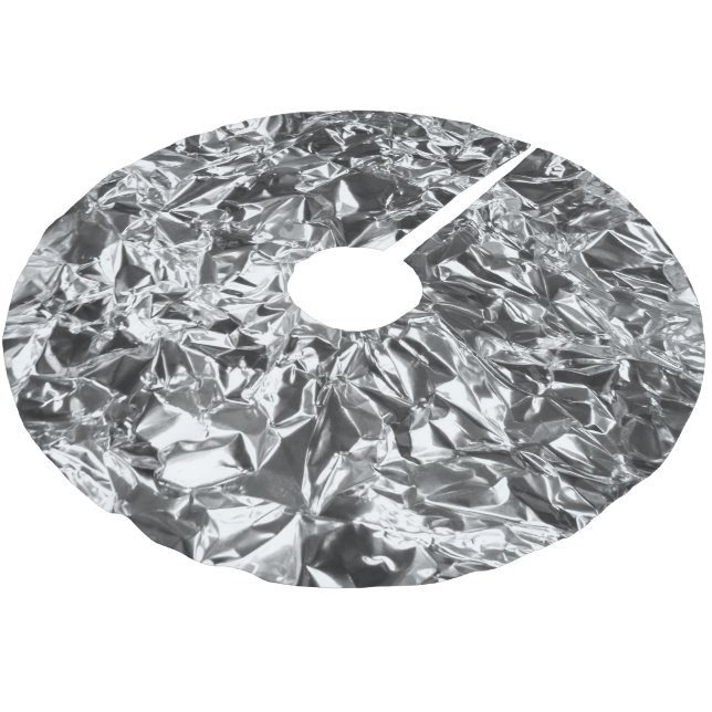 Farbe der Aluminiumfolie Polyester Weihnachtsbaumdecke (Schrägansicht)