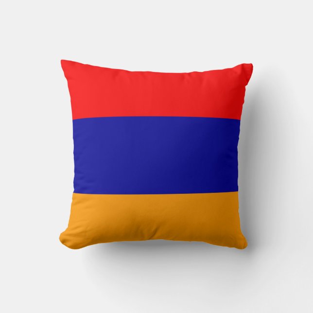 Farbe der Flagge Armeniens Kissen (Vorderseite)