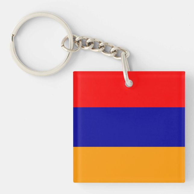 Farbe der Flagge Armeniens Schlüsselanhänger (Vorderseite)