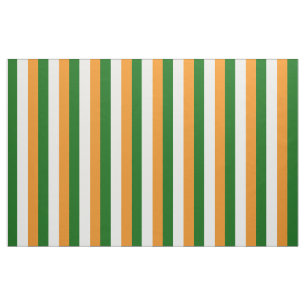 Farbe der irischen Flagge, orange, weiß, grün Stoff