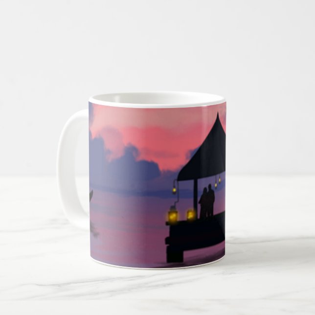 Farbe der Liebe Kaffeetasse (Vorderseite Links)