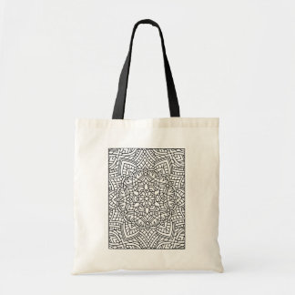 Farbe der Mandala Tote Tasche