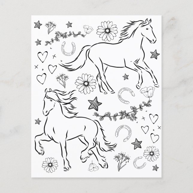 Farbe der Pferde im Papier (Vorderseite)