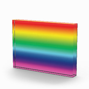 Farbe der Regenbogenflagge Fotoblock