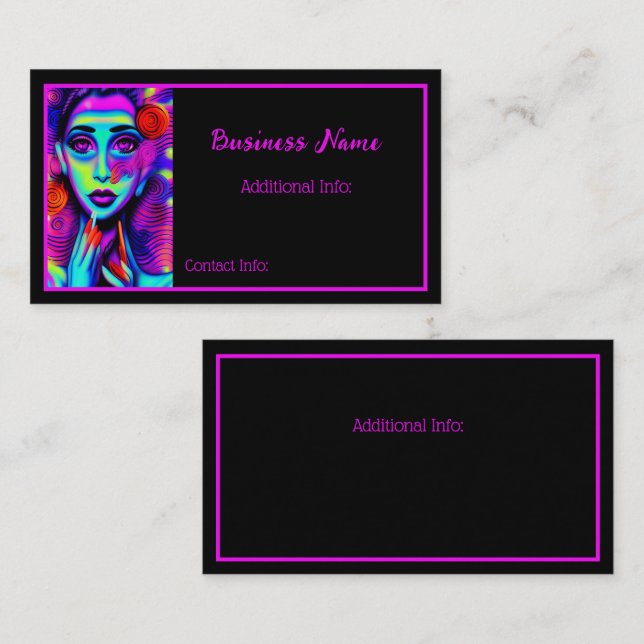 Farbe der Schönheit 2 Visitenkarte (Vorne/Hinten)