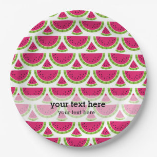 Farbe der Wassermelone Pappteller