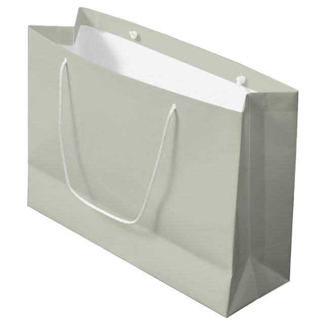 Farbe der weißen Seite Große Geschenktüte (Vorderseite Schrägansicht)