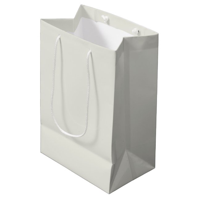 Farbe der weißen Taube Mittlere Geschenktüte (Vorderseite Schrägansicht)