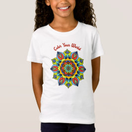 Farbe der Welt für Mandala-Kinder T-Shirt