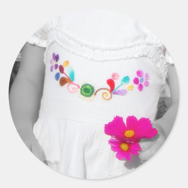 Farbe des Aufklebers Runder Aufkleber (Vorderseite)