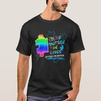 Farbe des Autismus im Bewusstsein außerhalb der Li T-Shirt