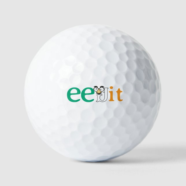 Farbe des benutzerdefinierten Texteffekts Irland Golfball (Vorderseite)