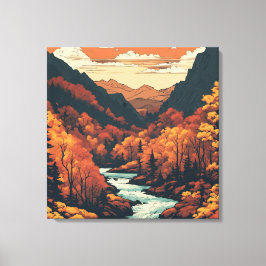 Farbe des Colorado River Grafische Kunst Leinwanddruck