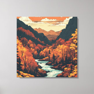 Farbe des Colorado River Grafische Kunst Leinwanddruck