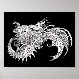 Farbe des eigenen Mystischen Drachen Poster