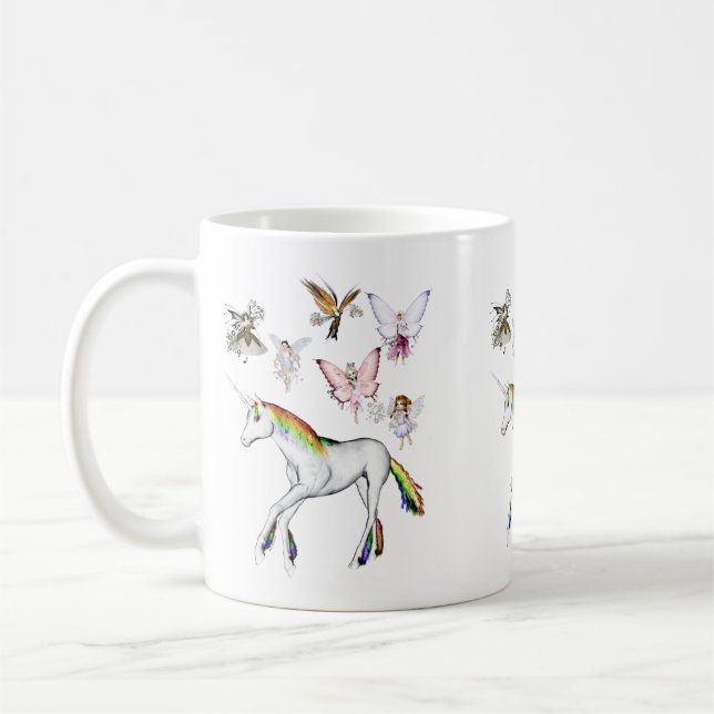 Farbe des Einhorns Tasse (Links)