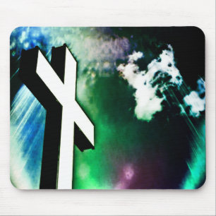 Farbe des heiligen Kreuzes und der Göttlichen Schr Mousepad