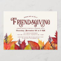 Farbe des Herbstes | Friendsgiving-Abendessenparty