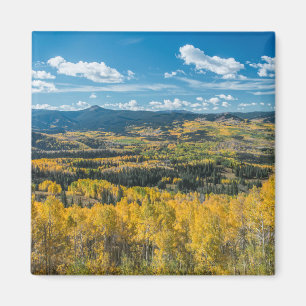 Farbe des Herbstes in flachen Tops Routinemäßige Magnet