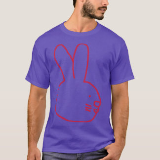 Farbe des Jahres 2023 Viva Magenta Hasen-Kaninchen T-Shirt