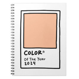 Farbe des Jahres 2024 Peach Fuzz Card Notebook Notizblock