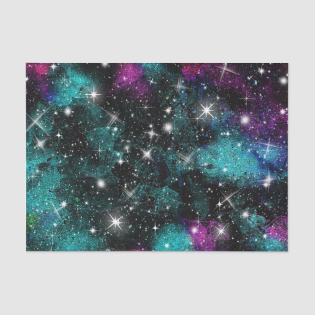 Farbe des kosmischen Wassers 2 Seidenpapier (Vorderseite)