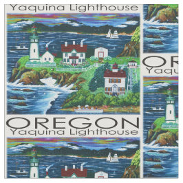 Farbe des Leuchtturms im Sommer Stoff