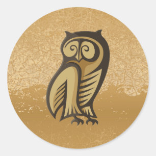 Farbe des Symbols Runder Aufkleber