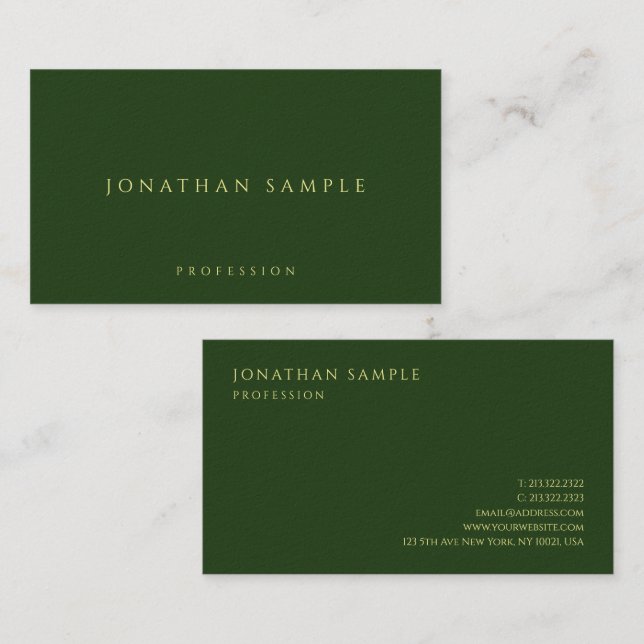 Farbe des Textes Luxus Premium Dick des Kunden Visitenkarte (Vorne/Hinten)