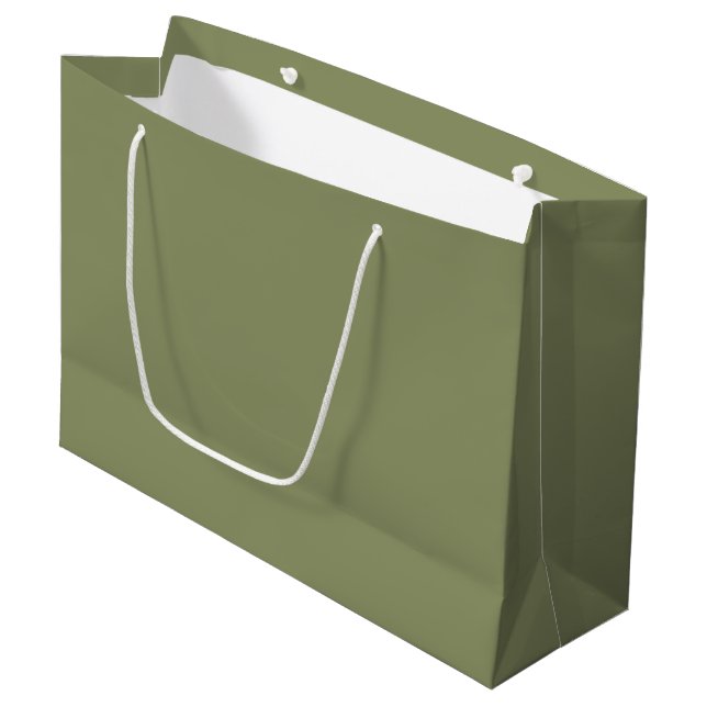 Farbe des Trends - grüne Großpackung mit Reed Große Geschenktüte (Vorderseite Schrägansicht)