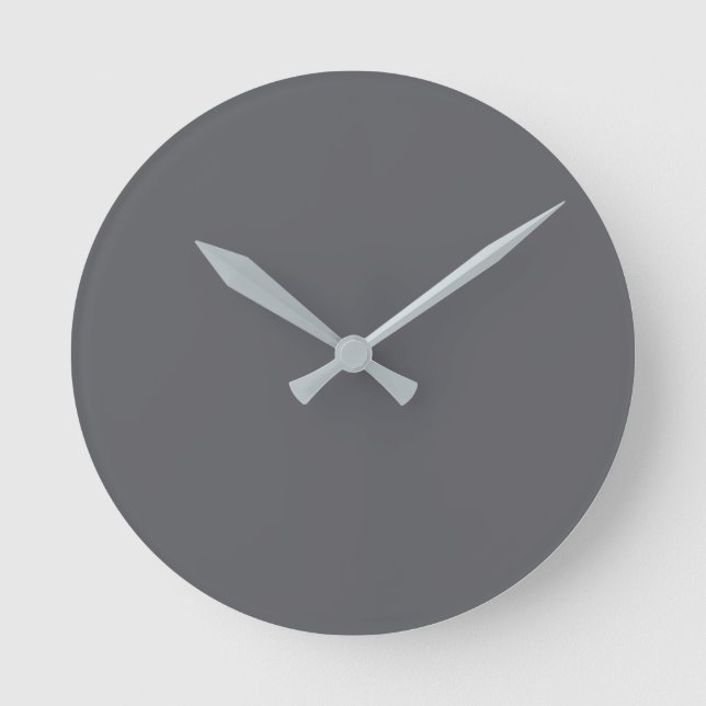 Farbe des Trends - Schiefergraue Uhr (Vorderseite)