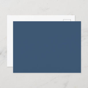 Farbe des Trends - Serious Blue Solid Postcard Postkarte