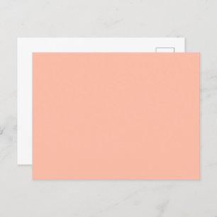 Farbe des Trends - Soft Peach Solid Postcard Postkarte