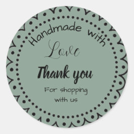 Farbe des Zahnfleisches Grün für Unternehmen Runder Aufkleber