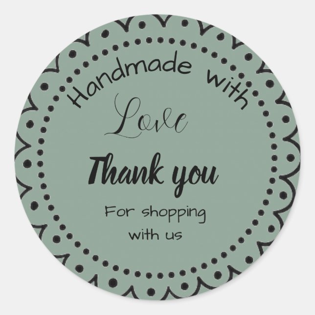 Farbe des Zahnfleisches Grün für Unternehmen Runder Aufkleber (Vorderseite)