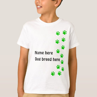 Farbe dunkelgrün einfügen - Name oder Hunderasse h T-Shirt