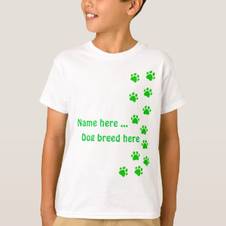 Farbe dunkelgrün einfügen - Name oder Hunderasse h T-Shirt