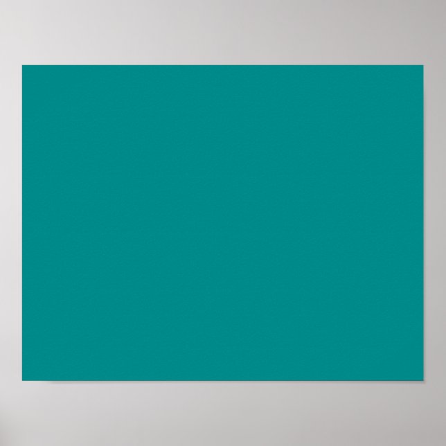 Farbe dunkler Cyan Poster (Vorne)