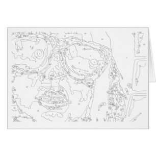 Farbe durch Zahl-Karte: Graffiti-Mädchen