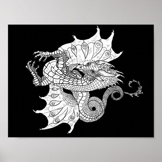 Farbe eines eigenen Art Dragon Poster (Vorne)