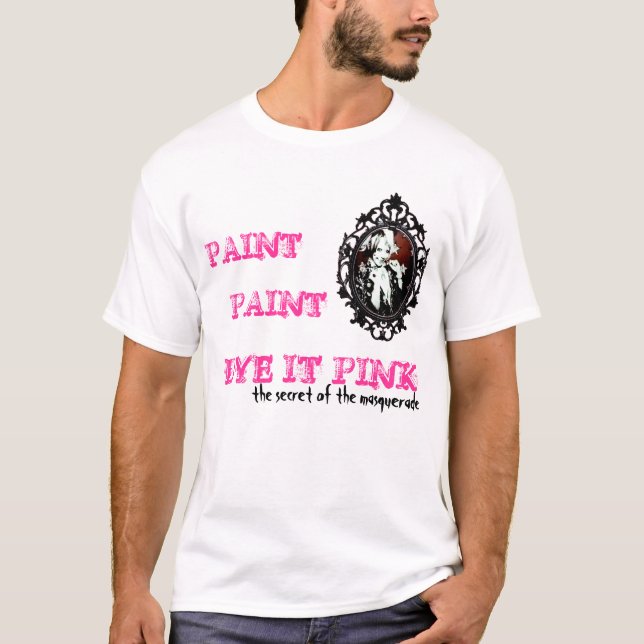 FARBE, FARBEN-FÄRBUNG ES ROSA T-Shirt (Vorderseite)