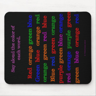Farbe fasst Illusion Mousepad ab