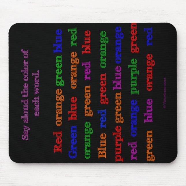 Farbe fasst Illusion Mousepad ab (Vorne)