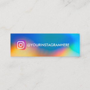 FARBE FLARE SOCIAL MEDIA Instagramm Mini Visitenkarte