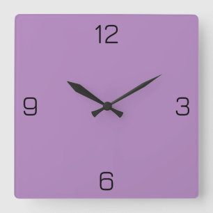 Farbe für afrikanische Violette B184BD - Option zu Quadratische Wanduhr
