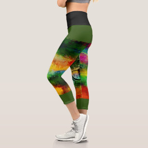 Farbe gemischt capri leggings